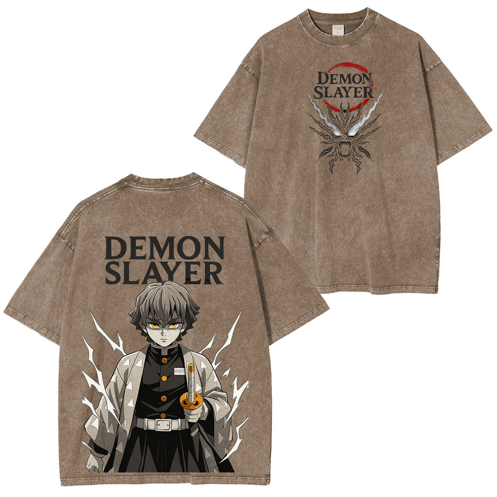 Zenitsu Demon Slayer Unisex Washed T-Shirt