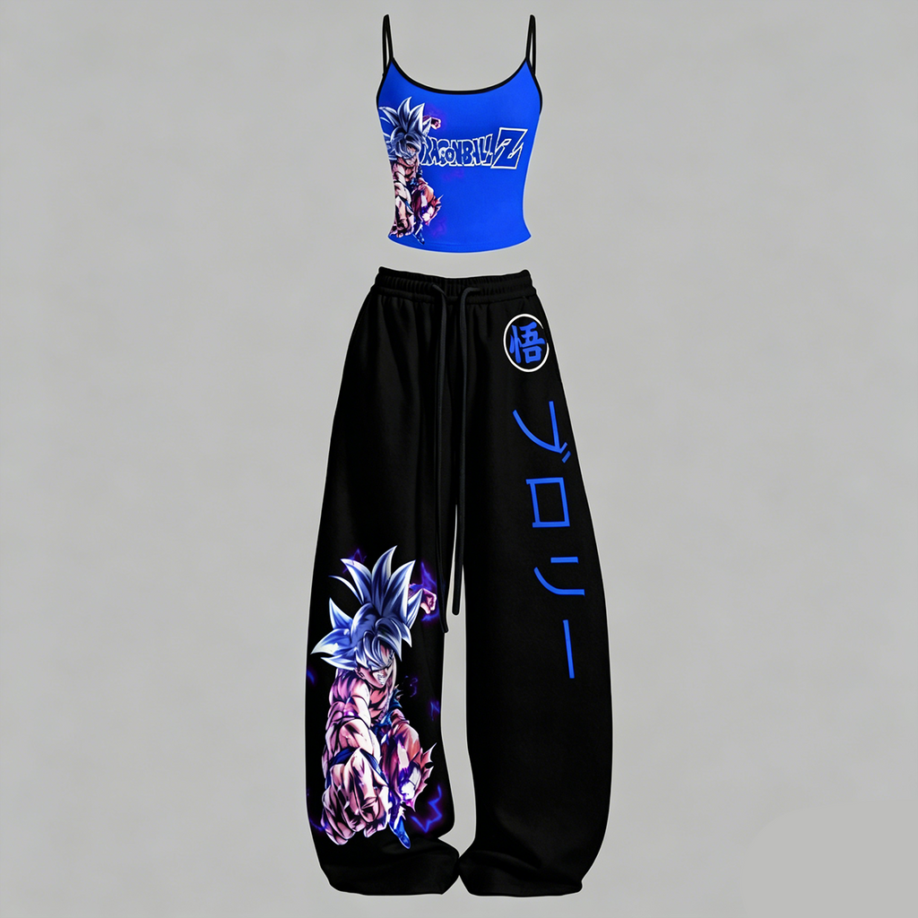 DRAGON BALL Top & Elasticated Trousers Two-Piece Set