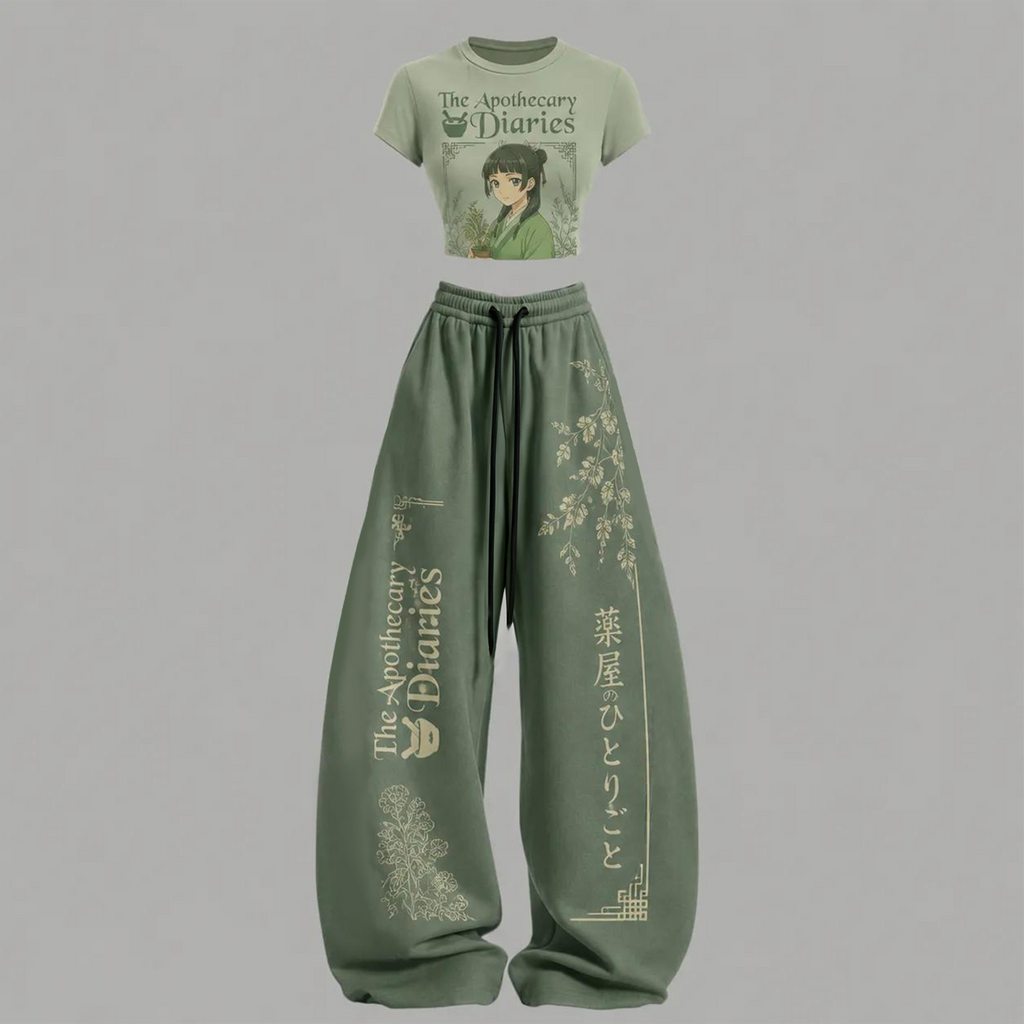 The Apothecary Diaries T-Shirt & Elasticated Trousers Two-Piece Set