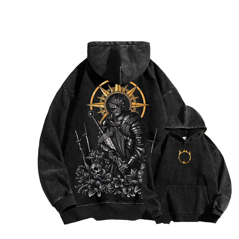 Dark Souls Casual Washed Hoodies 2506023623