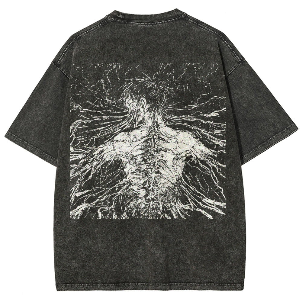 Attack On Titan Unisex Fit Washed T-Shirt