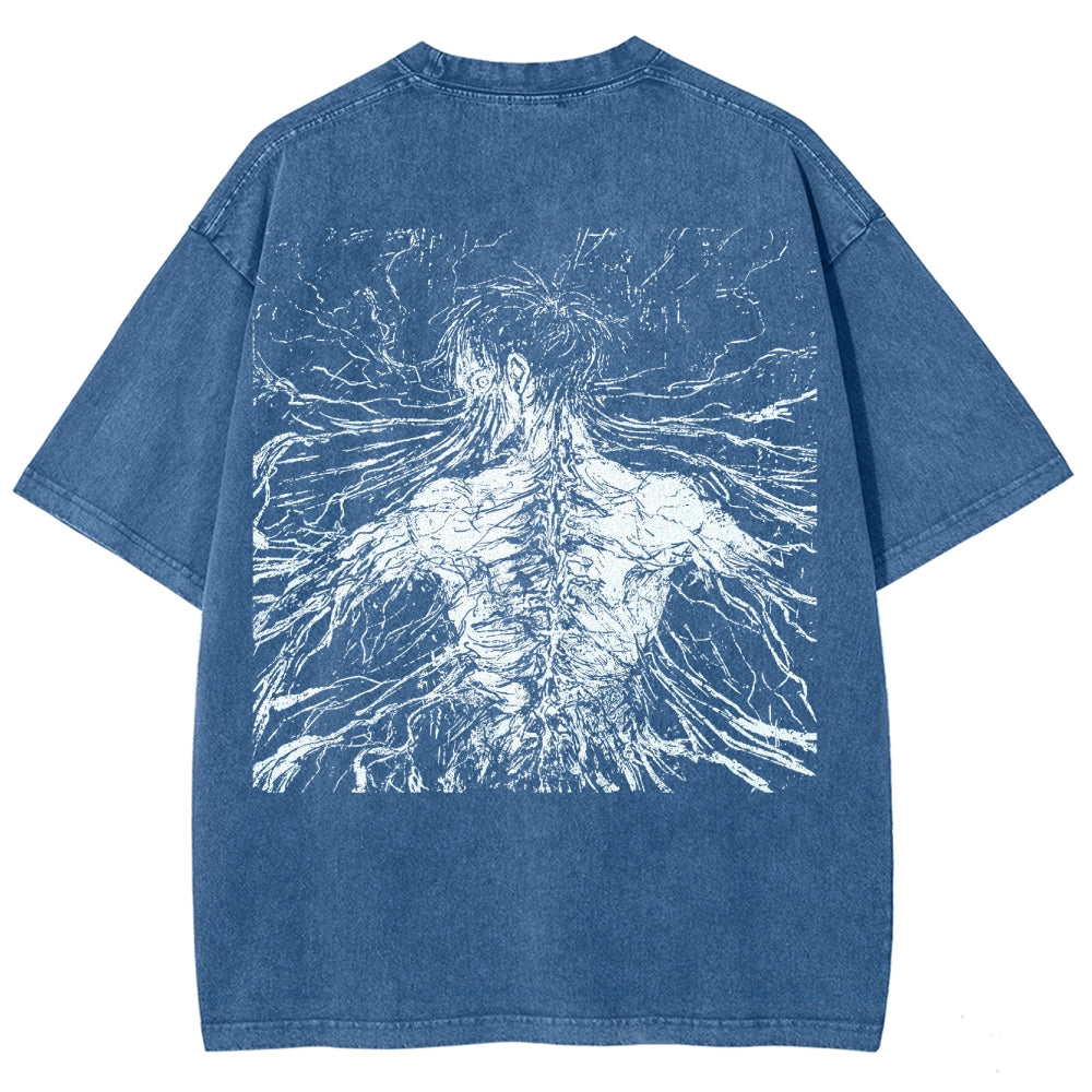 Attack On Titan Unisex Fit Washed T-Shirt