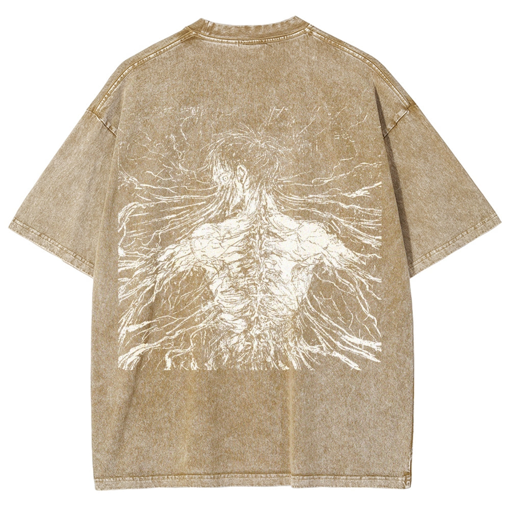 Attack On Titan Unisex Fit Washed T-Shirt