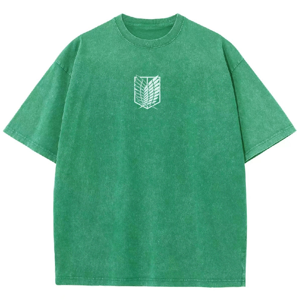 Attack On Titan Unisex Fit Washed T-Shirt