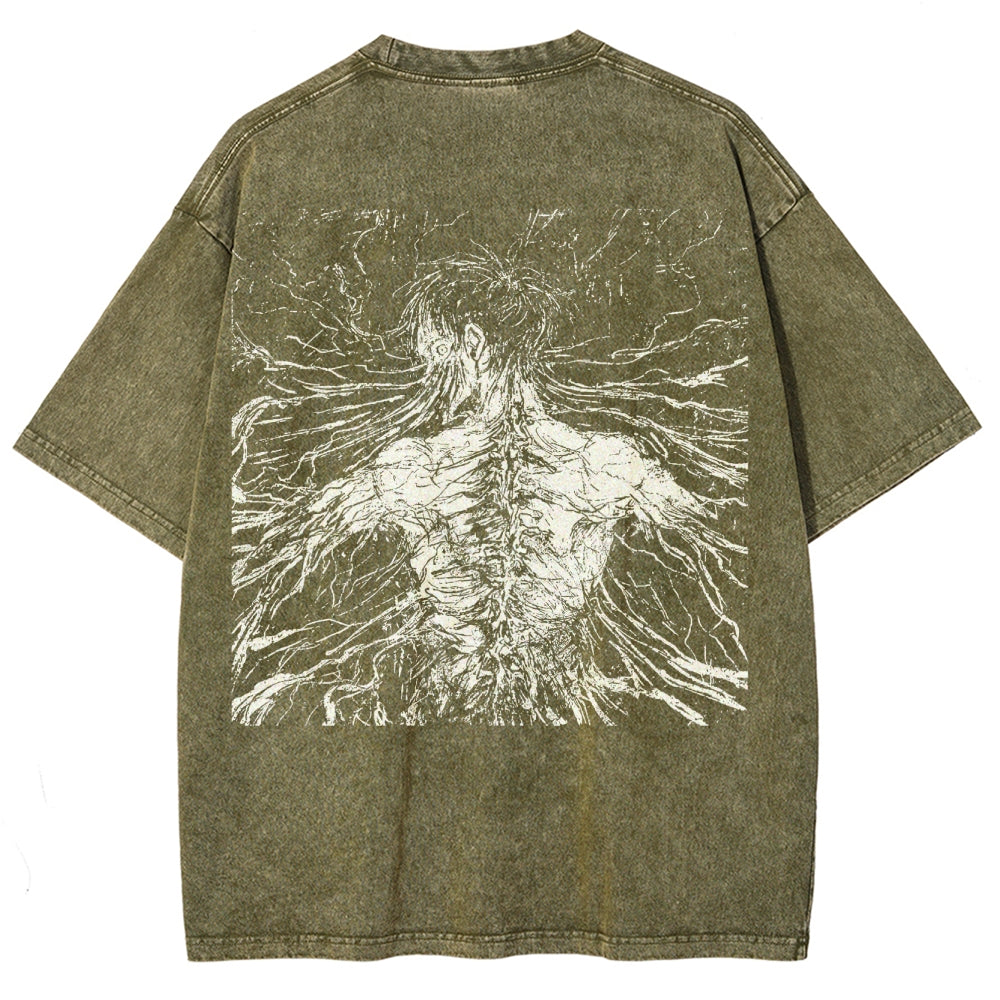 Attack On Titan Unisex Fit Washed T-Shirt