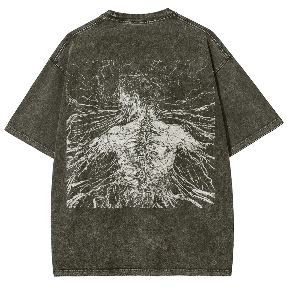 Attack On Titan Unisex Fit Washed T-Shirt