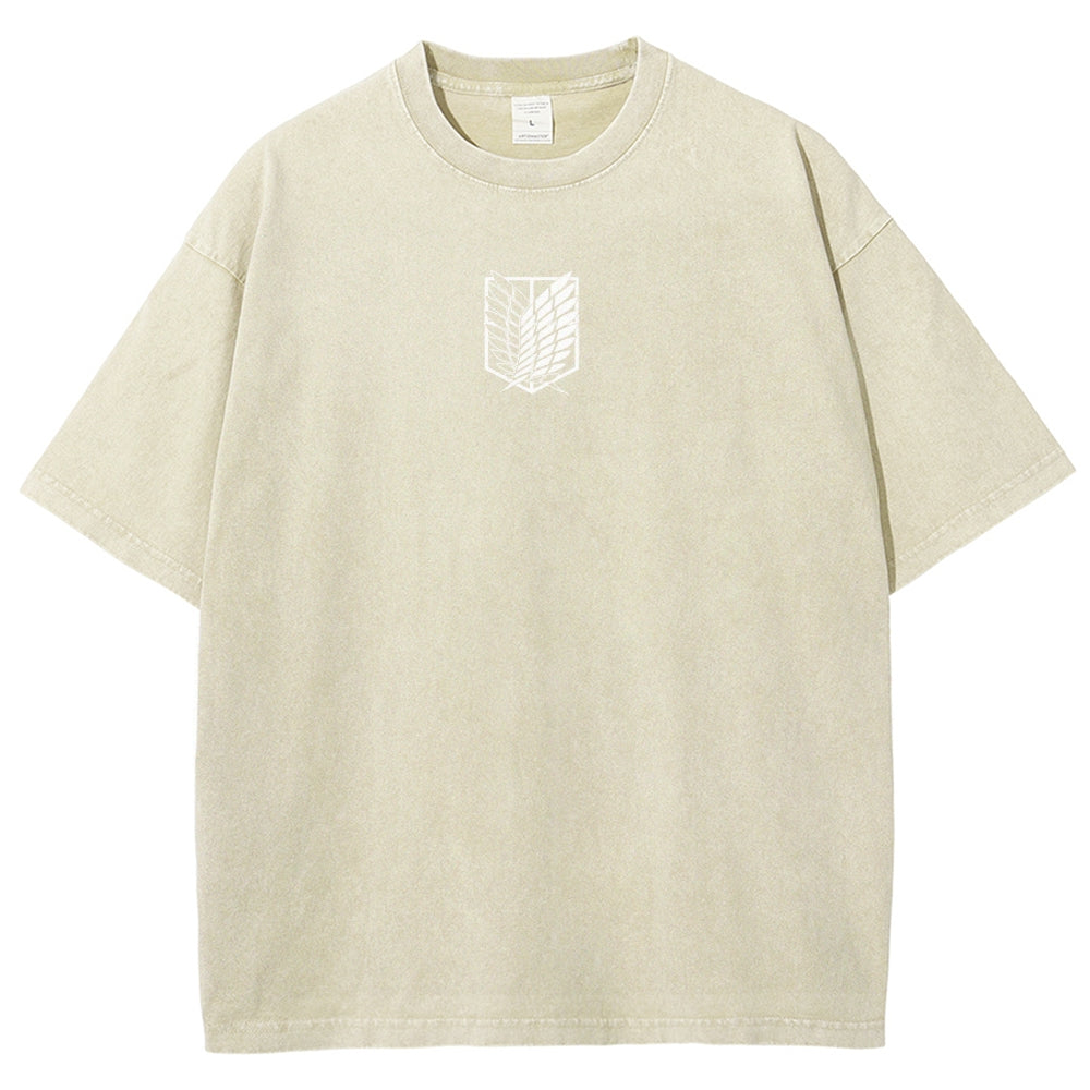 Attack On Titan Unisex Fit Washed T-Shirt