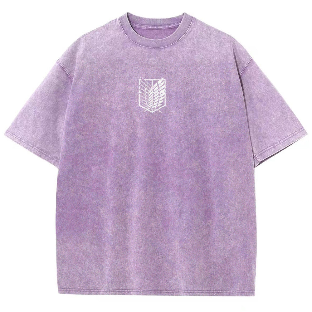Attack On Titan Unisex Fit Washed T-Shirt