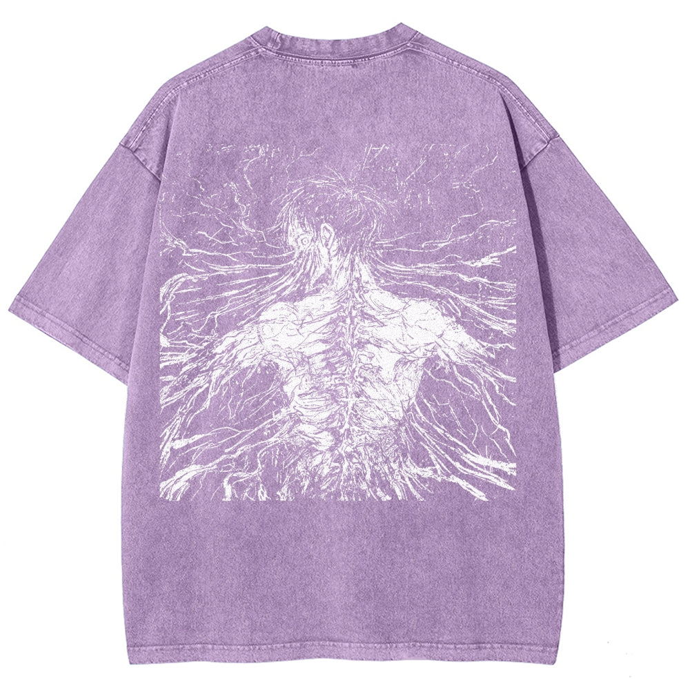 Attack On Titan Unisex Fit Washed T-Shirt
