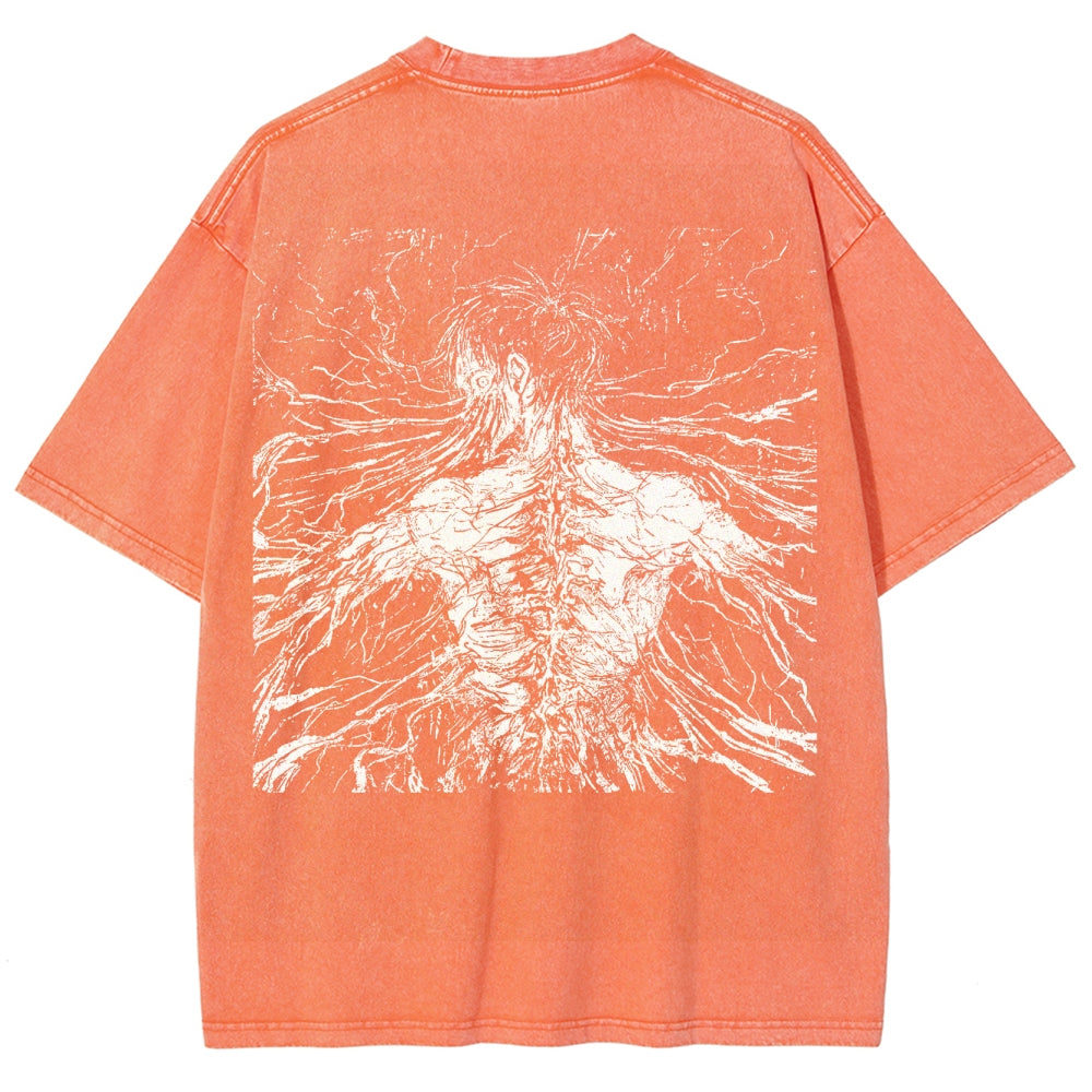 Attack On Titan Unisex Fit Washed T-Shirt