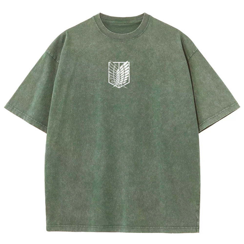 Attack On Titan Unisex Fit Washed T-Shirt