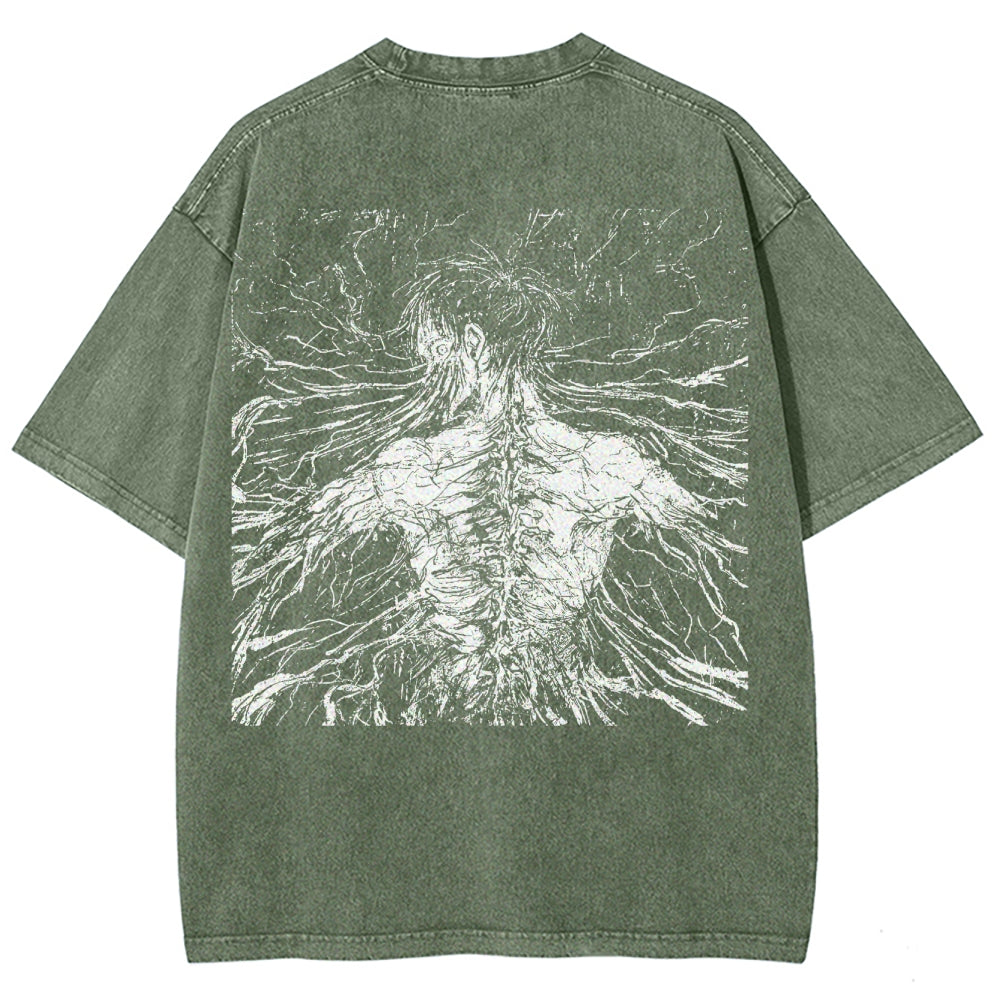 Attack On Titan Unisex Fit Washed T-Shirt