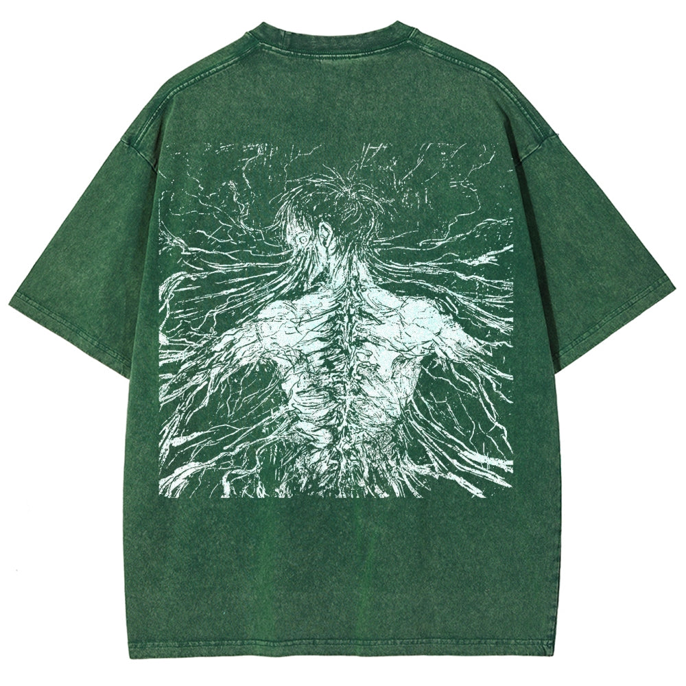 Attack On Titan Unisex Fit Washed T-Shirt