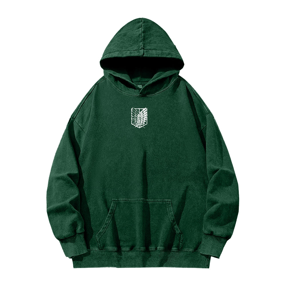 Attack On Titan Casual Washed Hoodies
