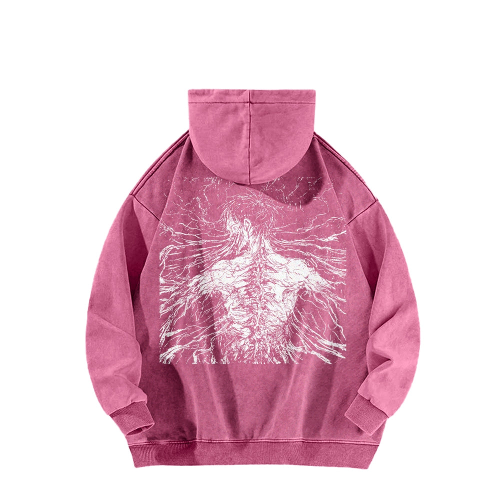 Attack On Titan Casual Washed Hoodies