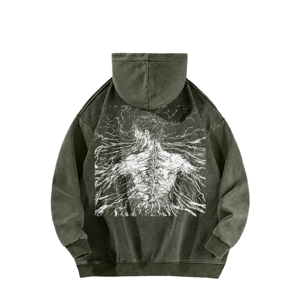 Attack On Titan Casual Washed Hoodies