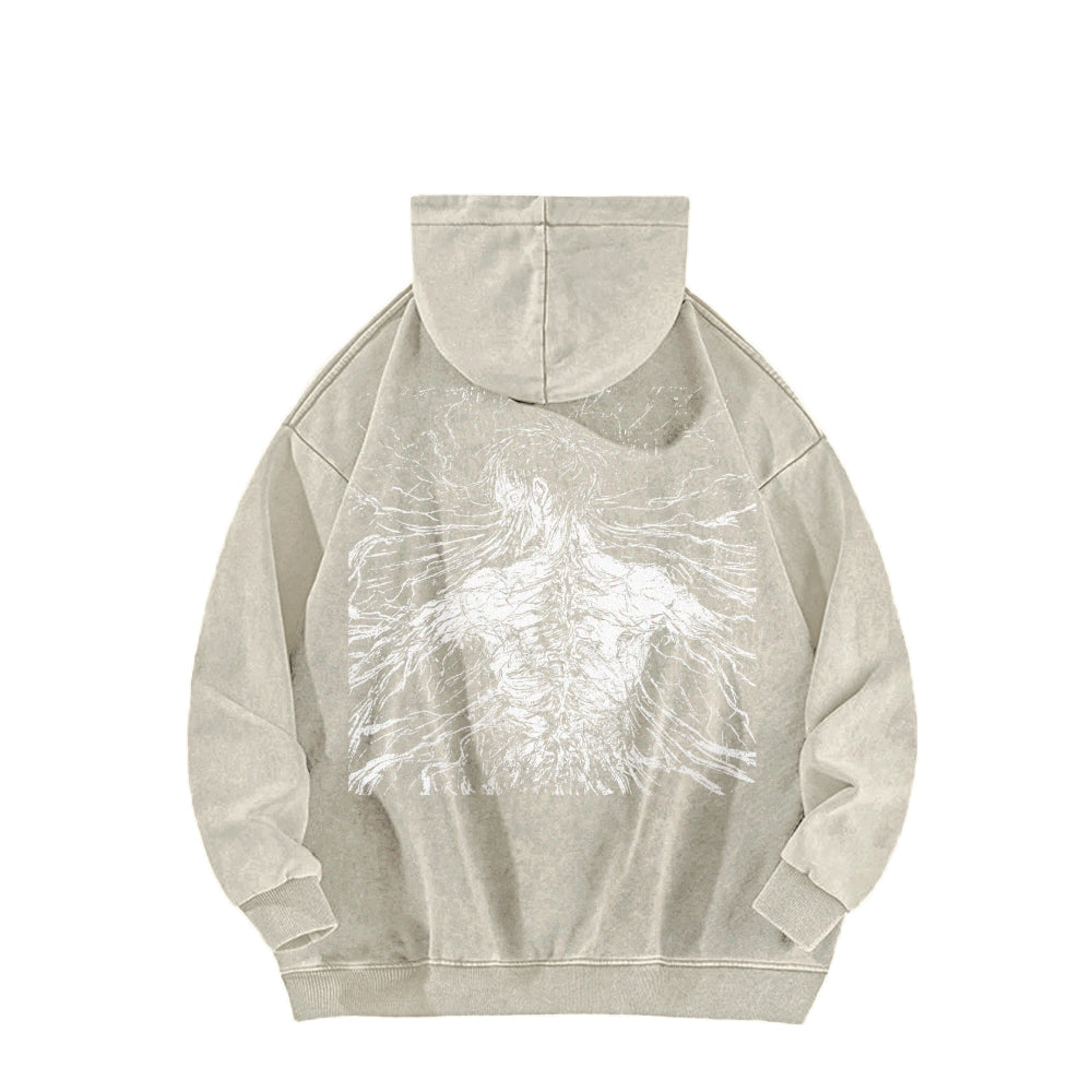 Attack On Titan Casual Washed Hoodies
