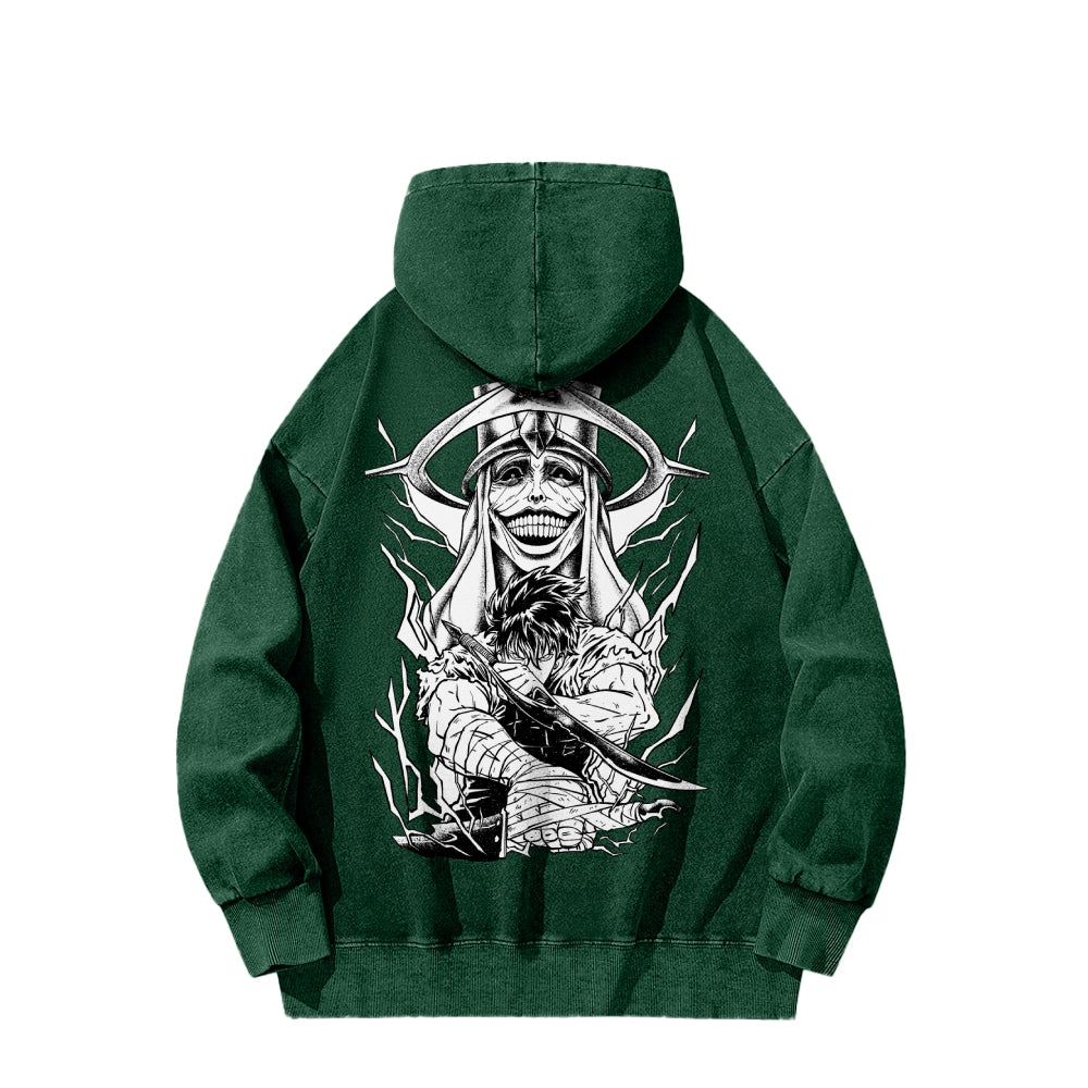 Solo Leveling Casual Washed Hoodies