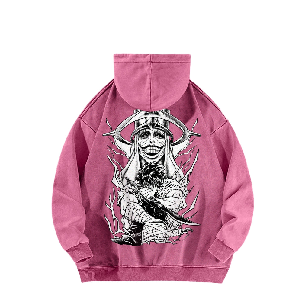 Solo Leveling Casual Washed Hoodies
