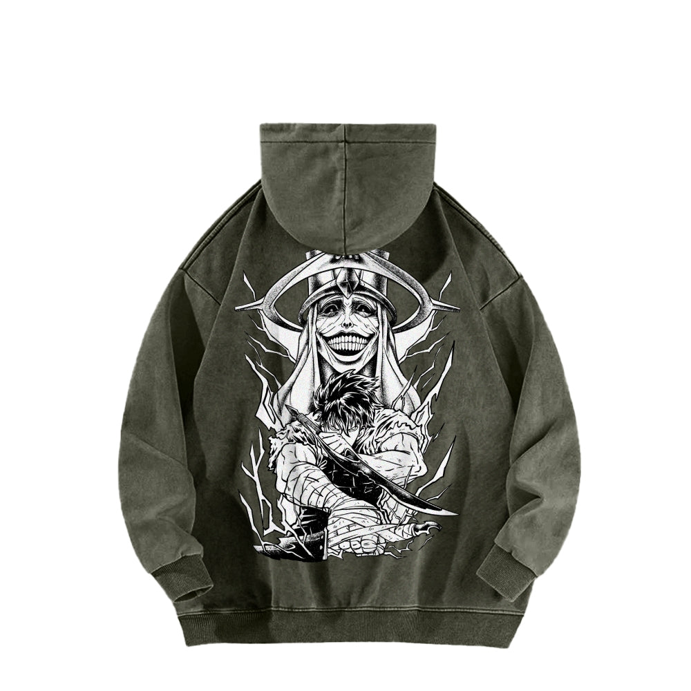 Solo Leveling Casual Washed Hoodies