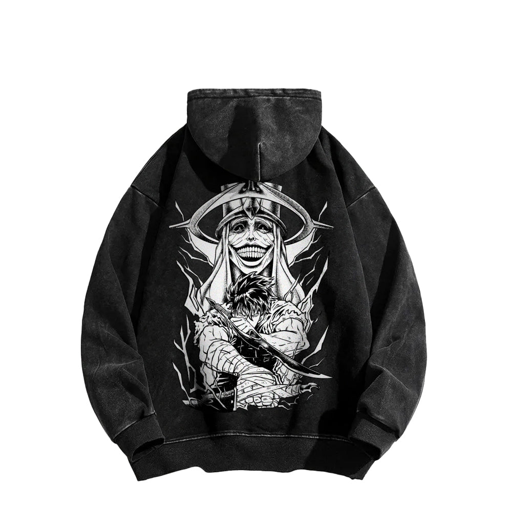 Solo Leveling Casual Washed Hoodies