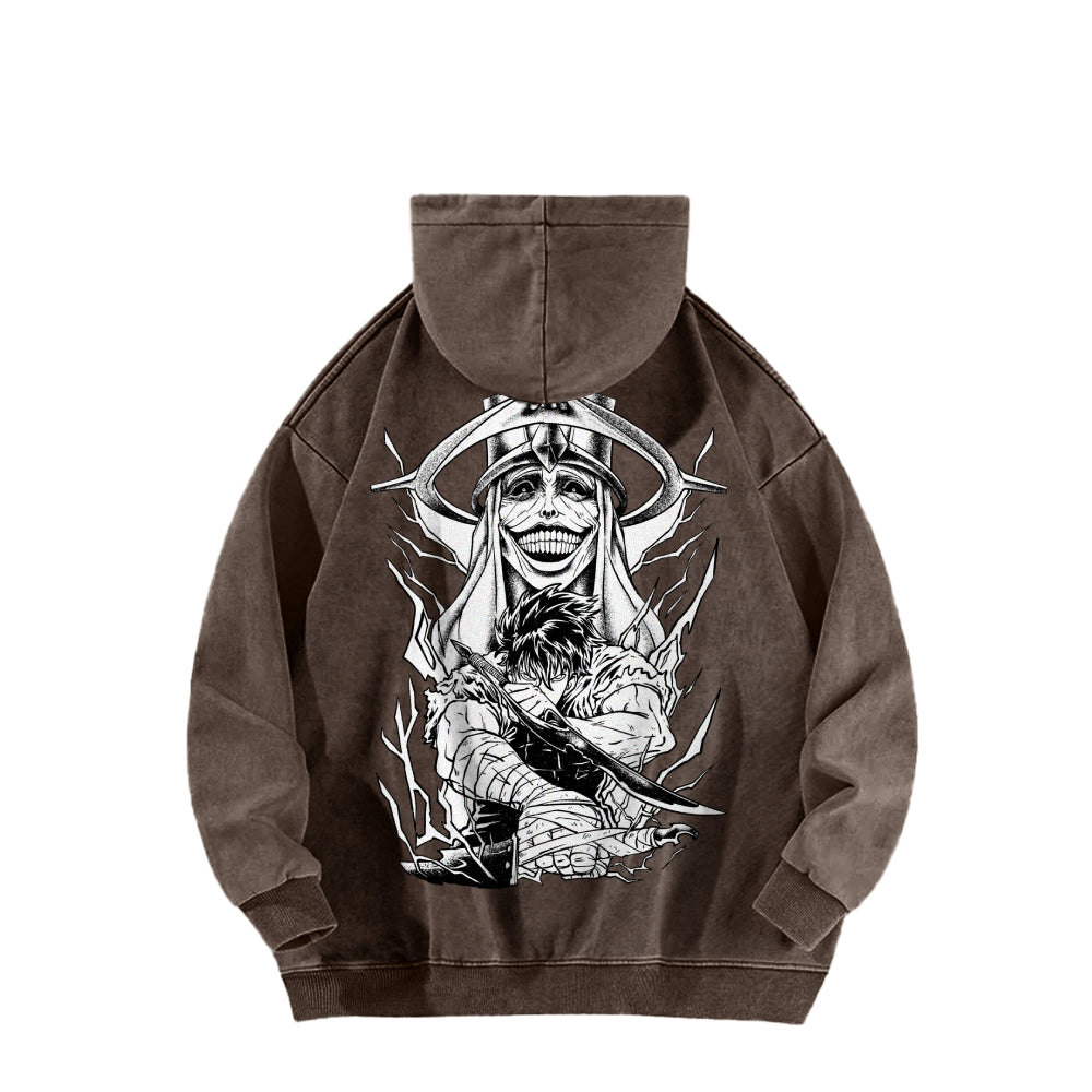 Solo Leveling Casual Washed Hoodies