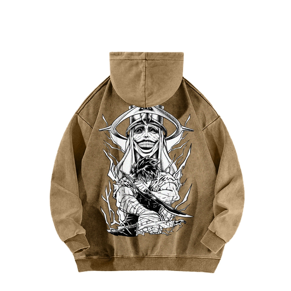 Solo Leveling Casual Washed Hoodies