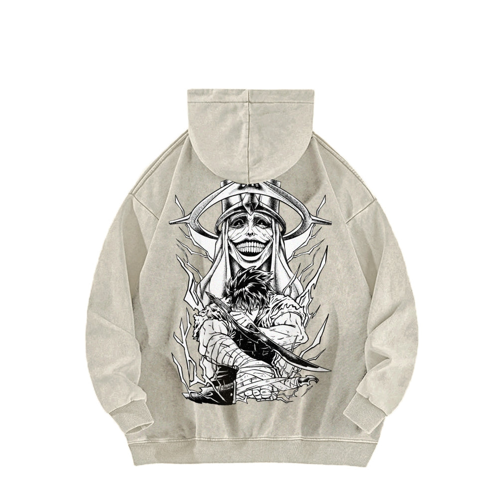 Solo Leveling Casual Washed Hoodies
