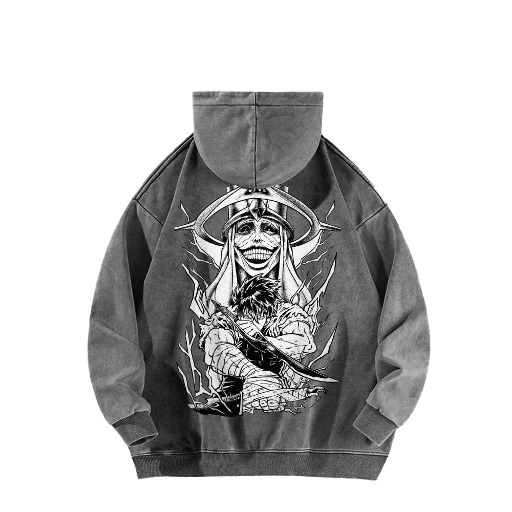 Solo Leveling Casual Washed Hoodies