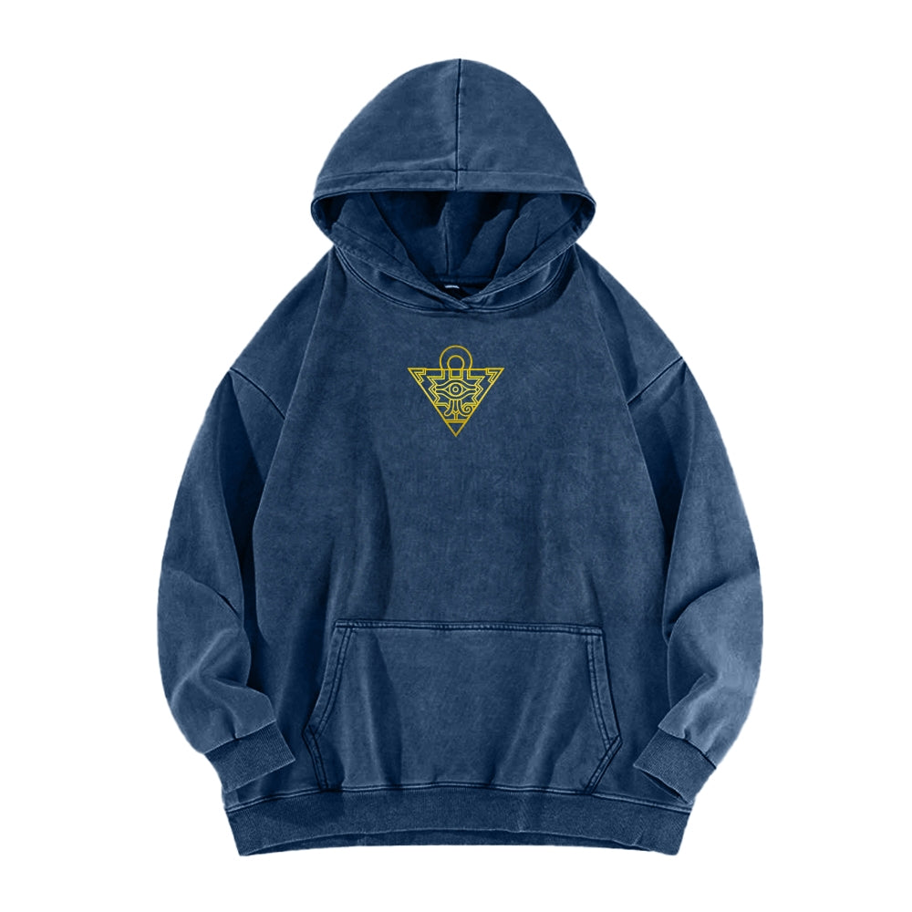 Yu-Gi-Oh! Casual Washed Hoodies Streetwear