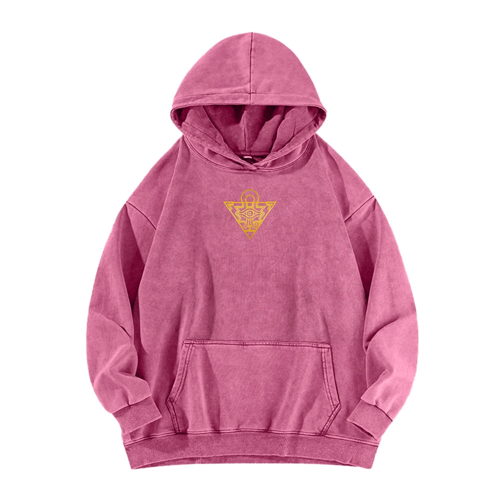Yu-Gi-Oh! Casual Washed Hoodies Streetwear