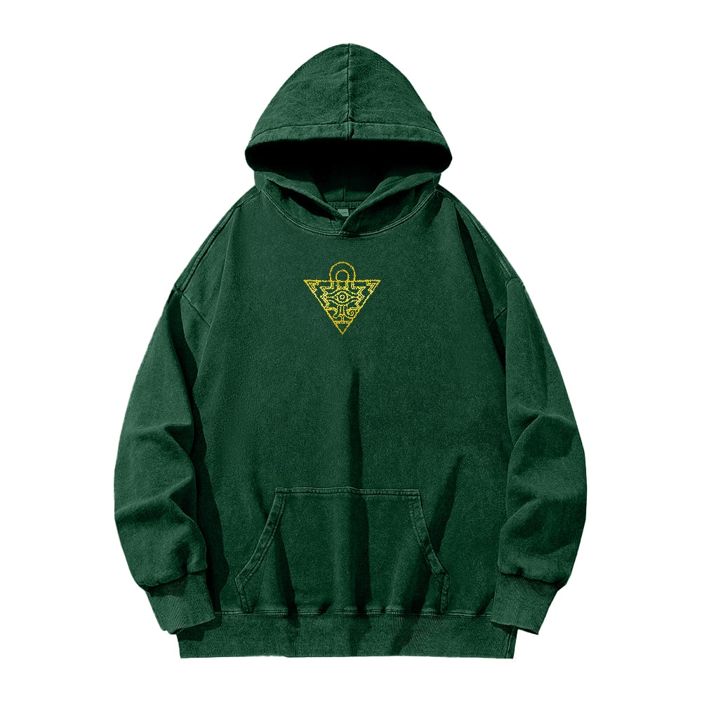 Yu-Gi-Oh! Casual Washed Hoodies Streetwear