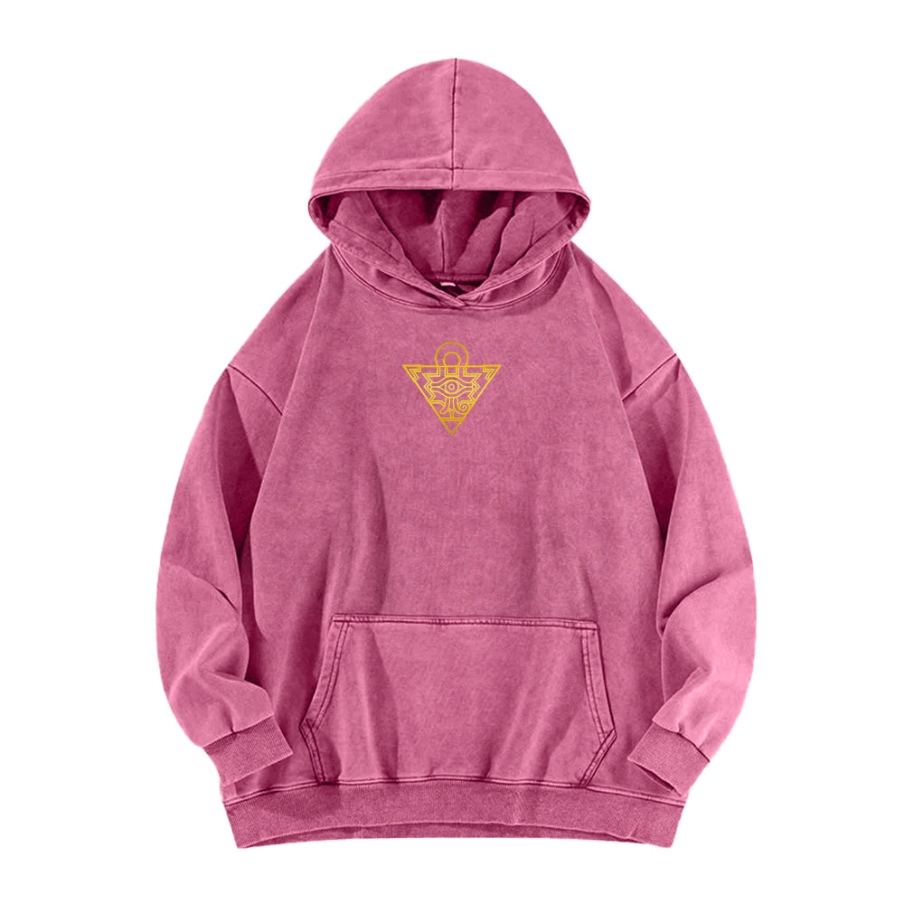 Yu-Gi-Oh! Casual Washed Hoodies Streetwear