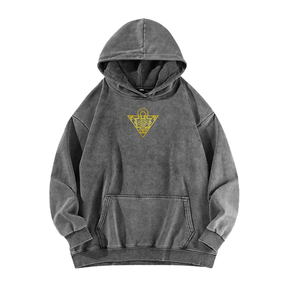 Yu-Gi-Oh! Casual Washed Hoodies Streetwear