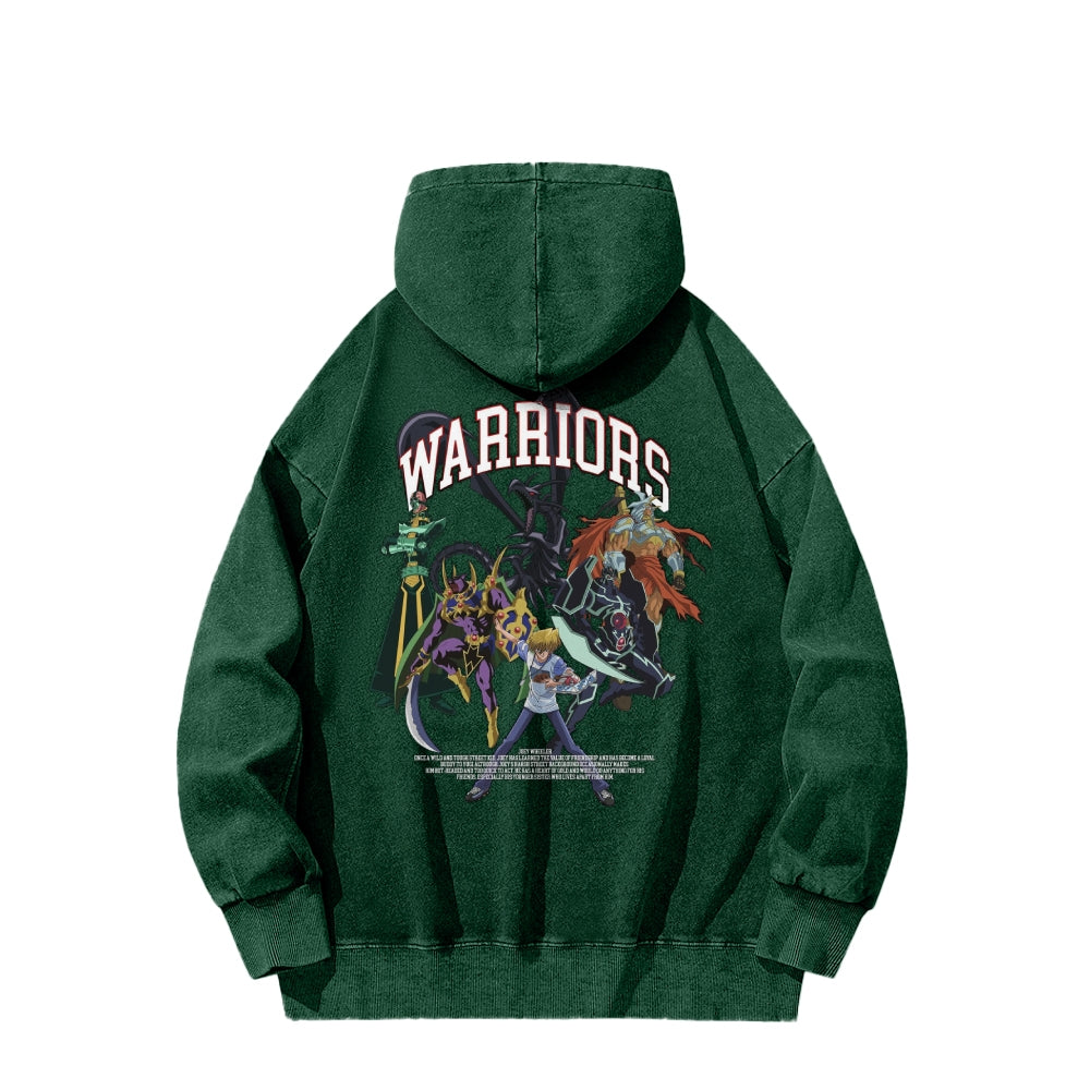Yu-Gi-Oh! Casual Washed Hoodies Streetwear