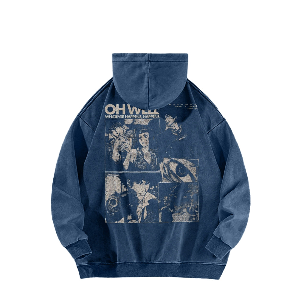 Cowboy Bebop Casual Washed Hoodies 2501009147
