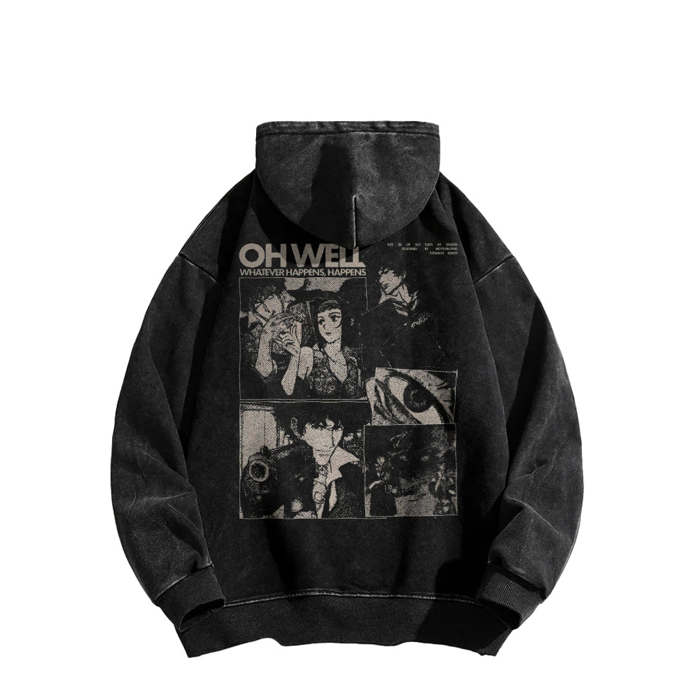 Cowboy Bebop Casual Washed Hoodies 2501009147