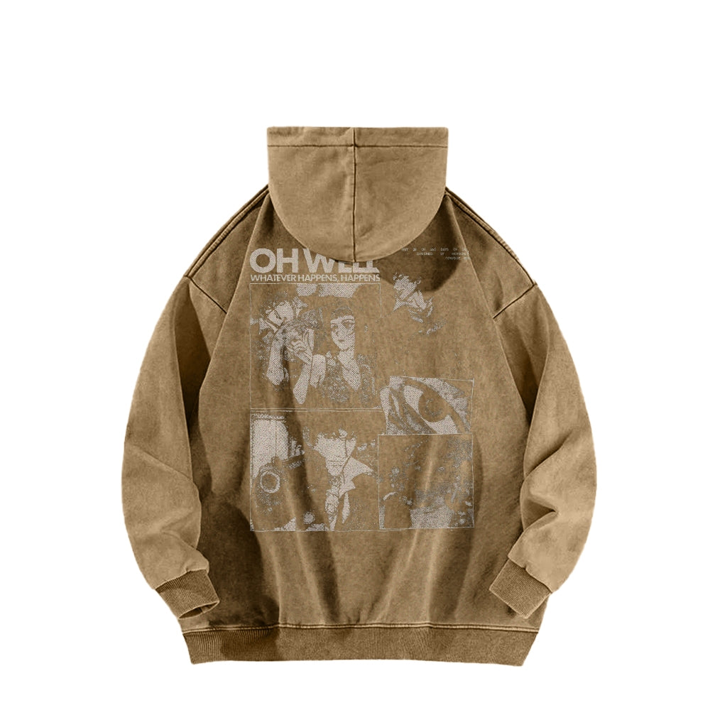 Cowboy Bebop Casual Washed Hoodies 2501009147