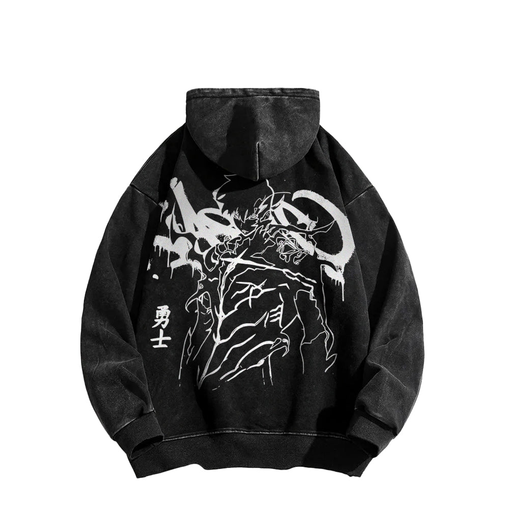 Solo Leveling Casual Washed Hoodies