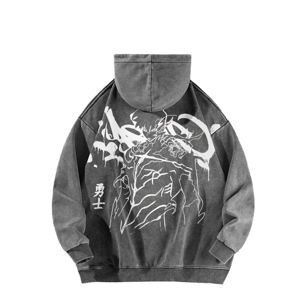 Solo Leveling Casual Washed Hoodies