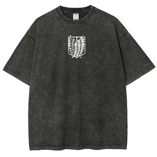 Attack On Titan Unisex Fit Washed T-Shirt 2503000034