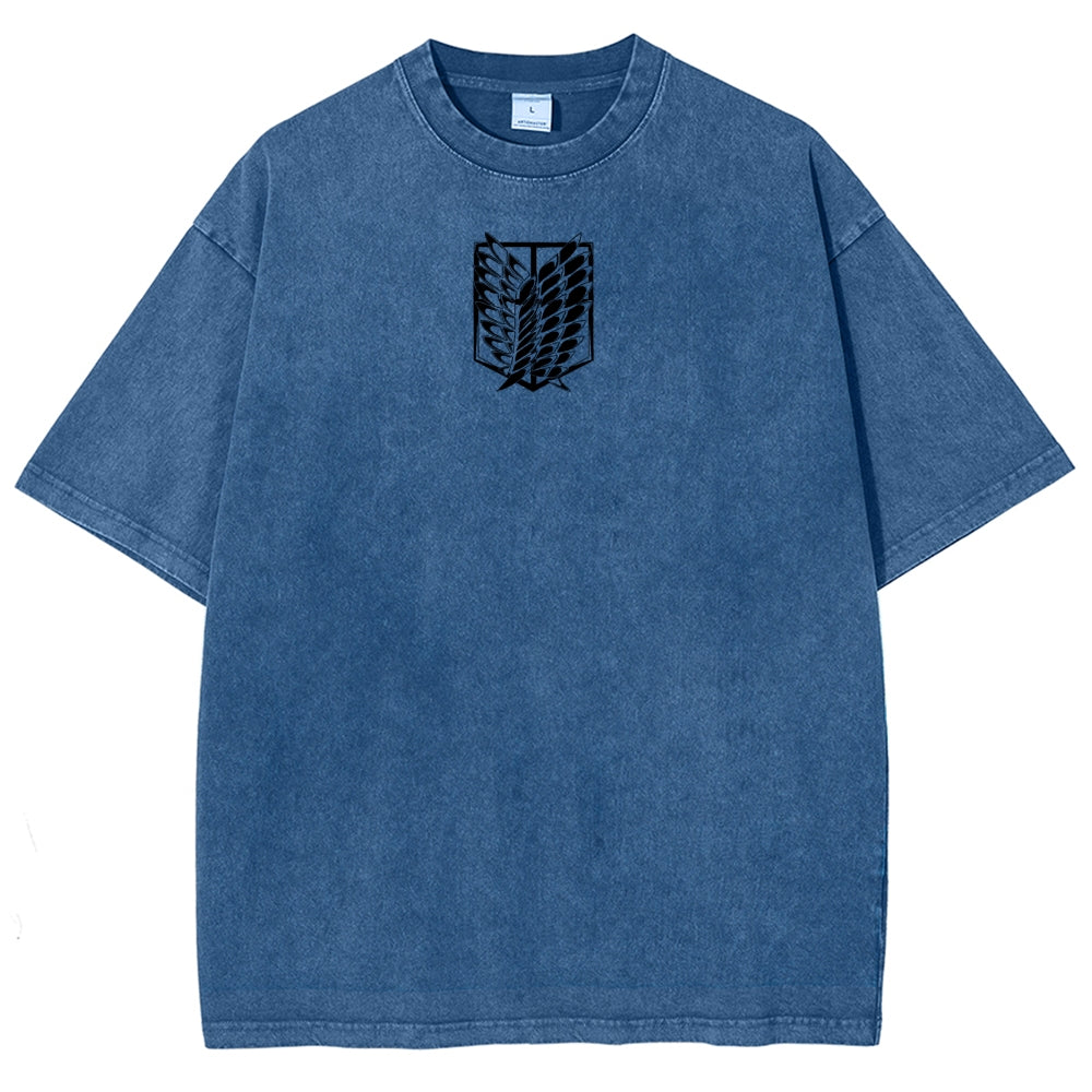 Attack On Titan Unisex Fit Washed T-Shirt 2503000034