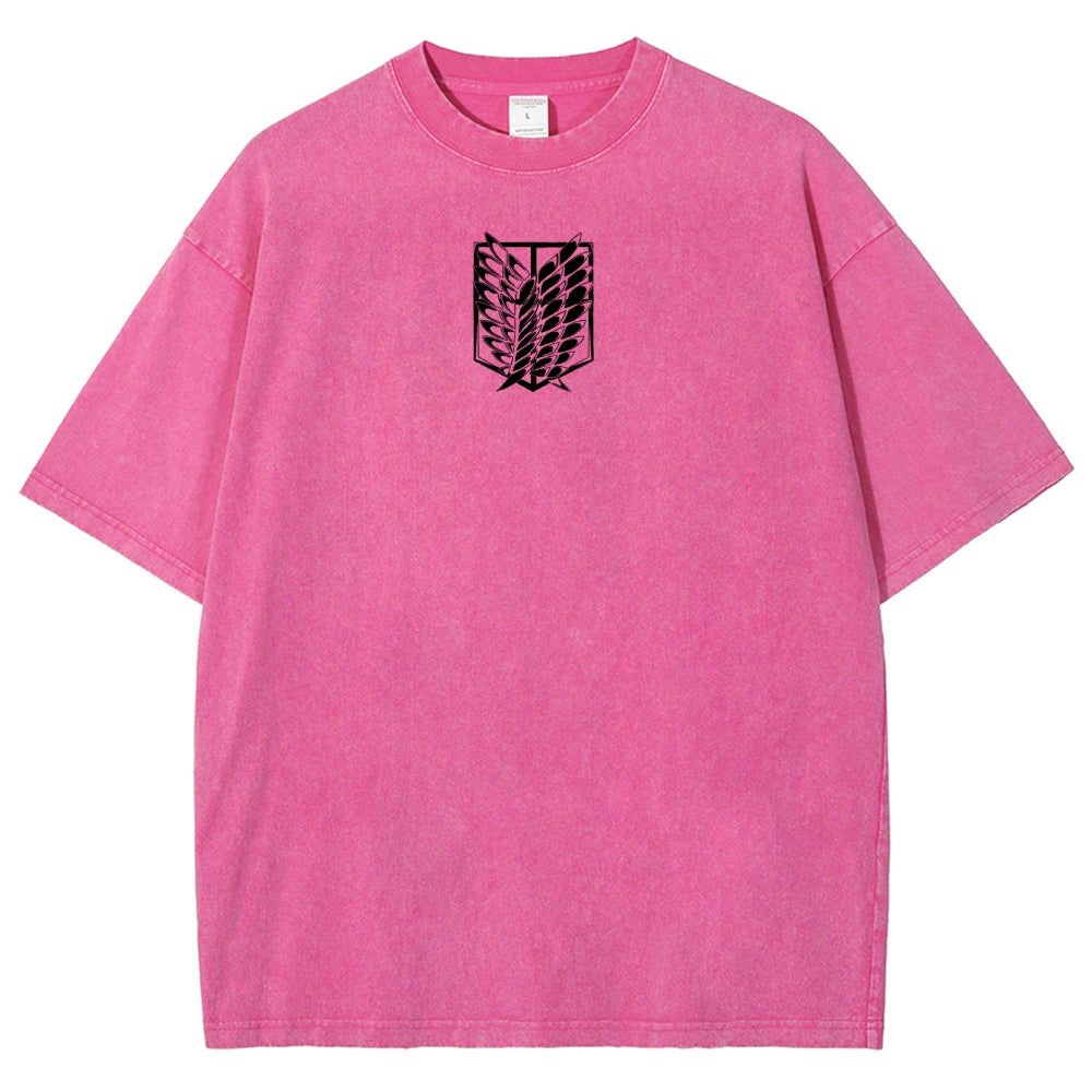 Attack On Titan Unisex Fit Washed T-Shirt 2503000034