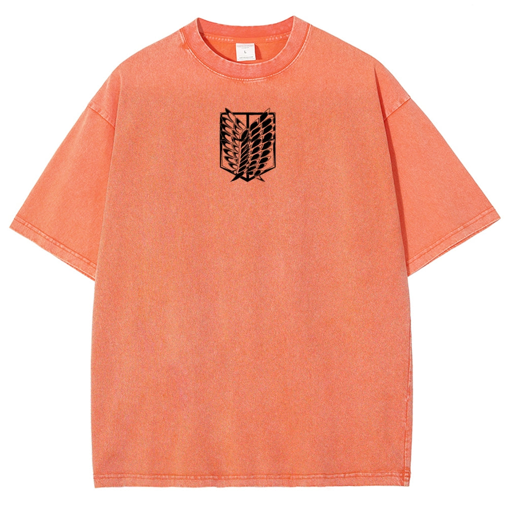 Attack On Titan Unisex Fit Washed T-Shirt 2503000034