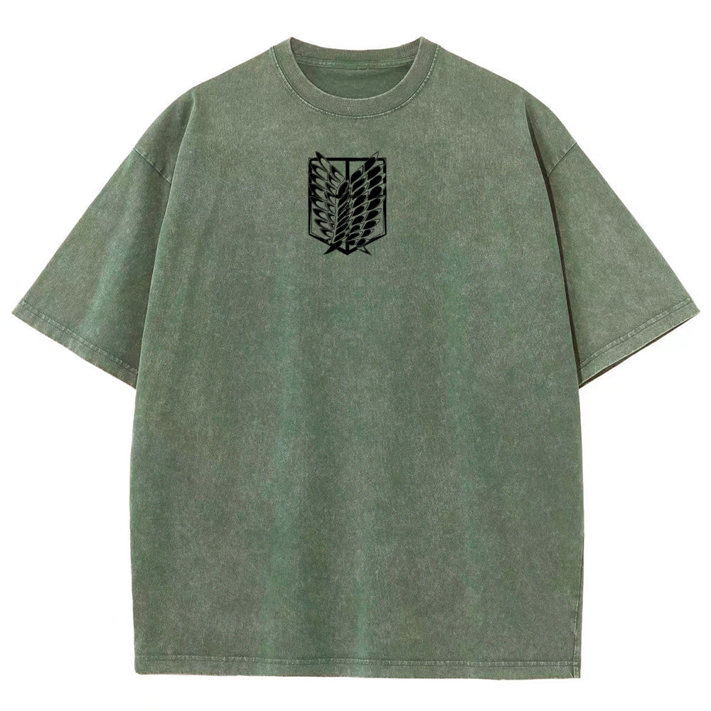 Attack On Titan Unisex Fit Washed T-Shirt 2503000034