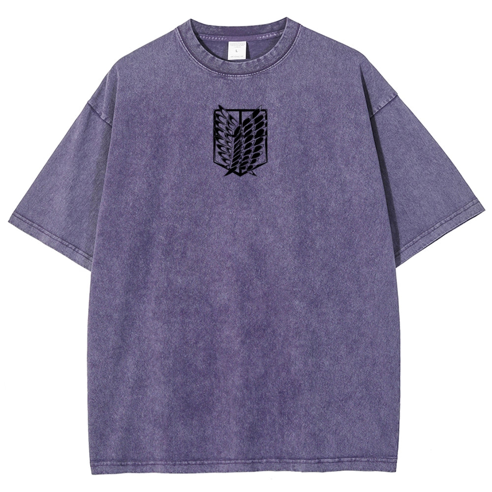 Attack On Titan Unisex Fit Washed T-Shirt 2503000034