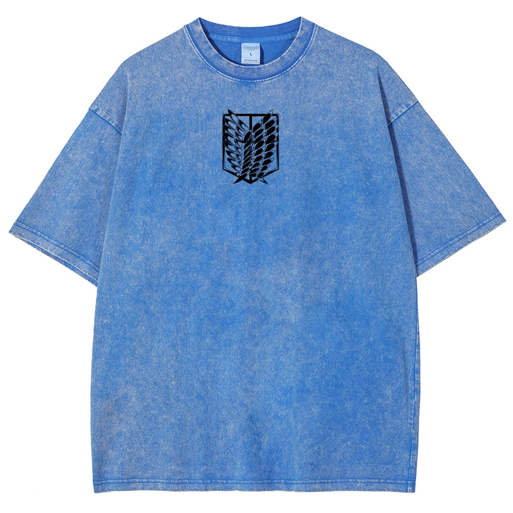 Attack On Titan Unisex Fit Washed T-Shirt 2503000034