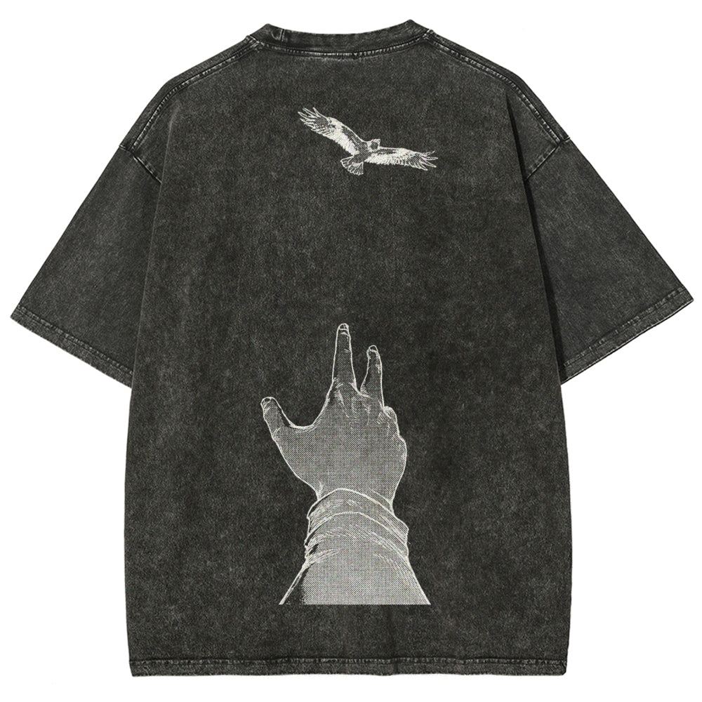 Attack On Titan Unisex Fit Washed T-Shirt 2503000039