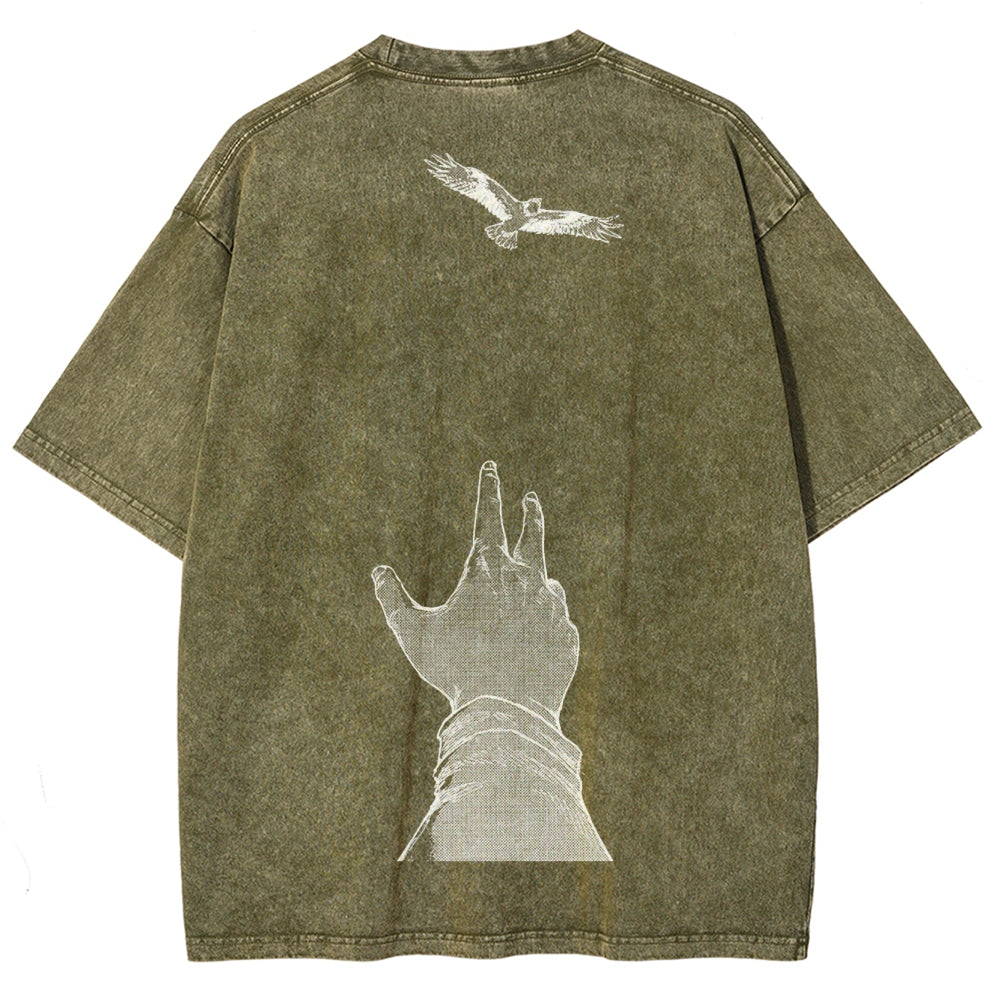 Attack On Titan Unisex Fit Washed T-Shirt 2503000039