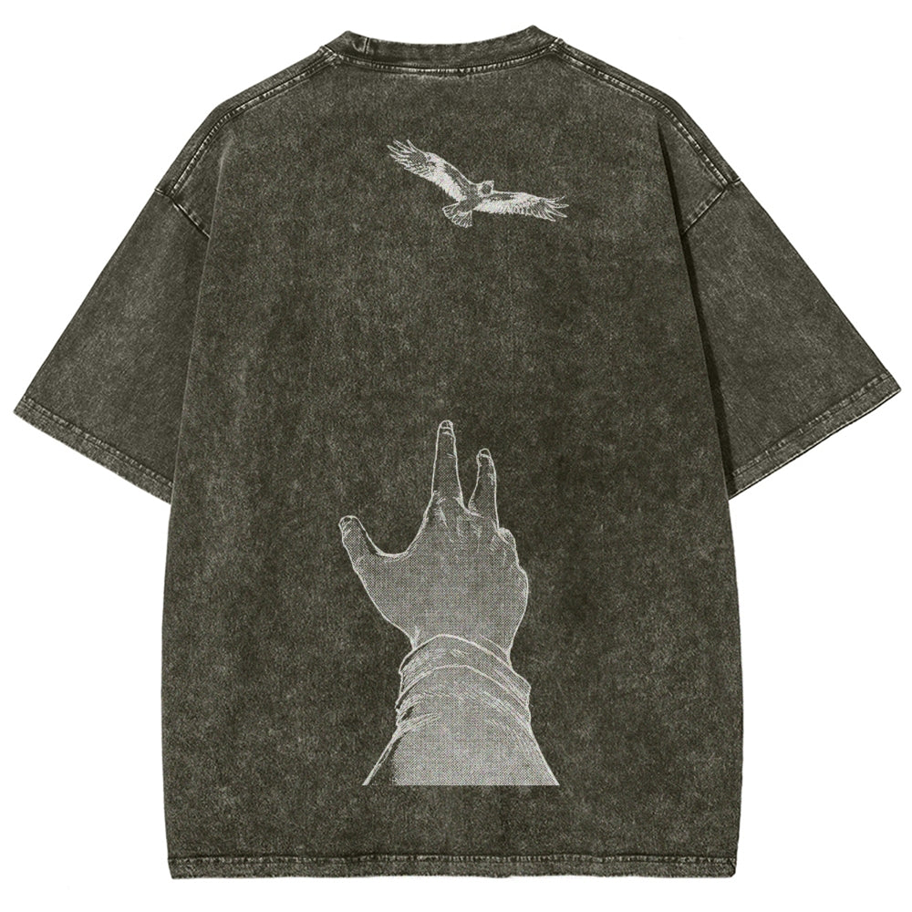 Attack On Titan Unisex Fit Washed T-Shirt 2503000039